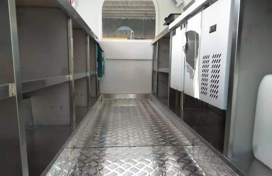 11ft fully equipped food trailer interior